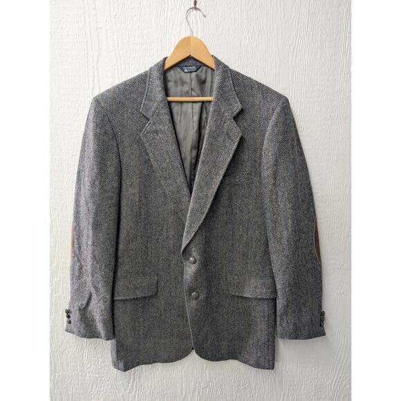 Kuppenheimer Wool Tweed Blazer Sport Coat Heritage Classic Elbow Patches - Picture 1 of 8